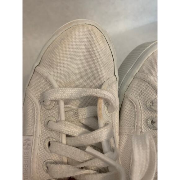 SuperGA Super Platform Canvas Sneakers White Women's Size 7 - Picture 7 of 10